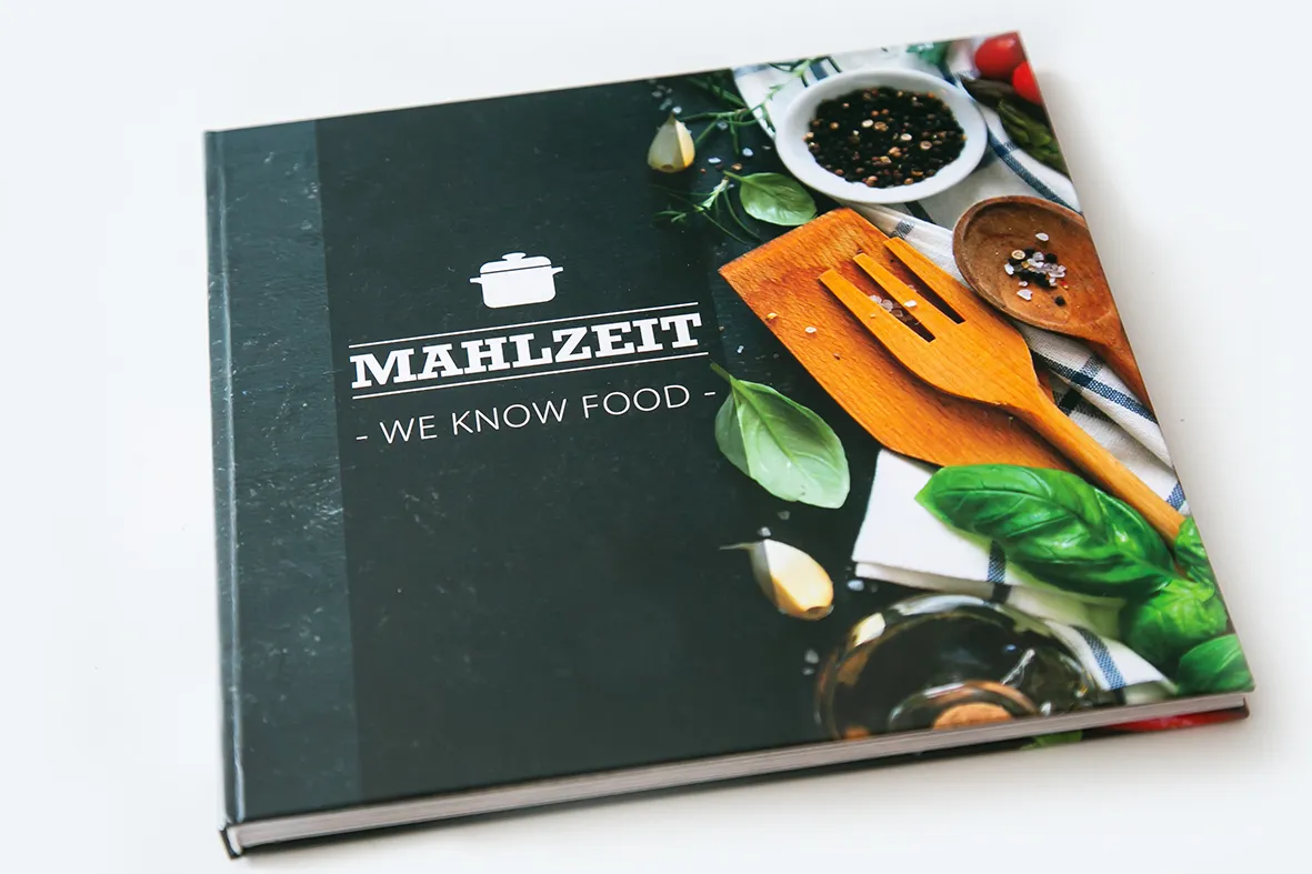 Einband eines Kochbuches