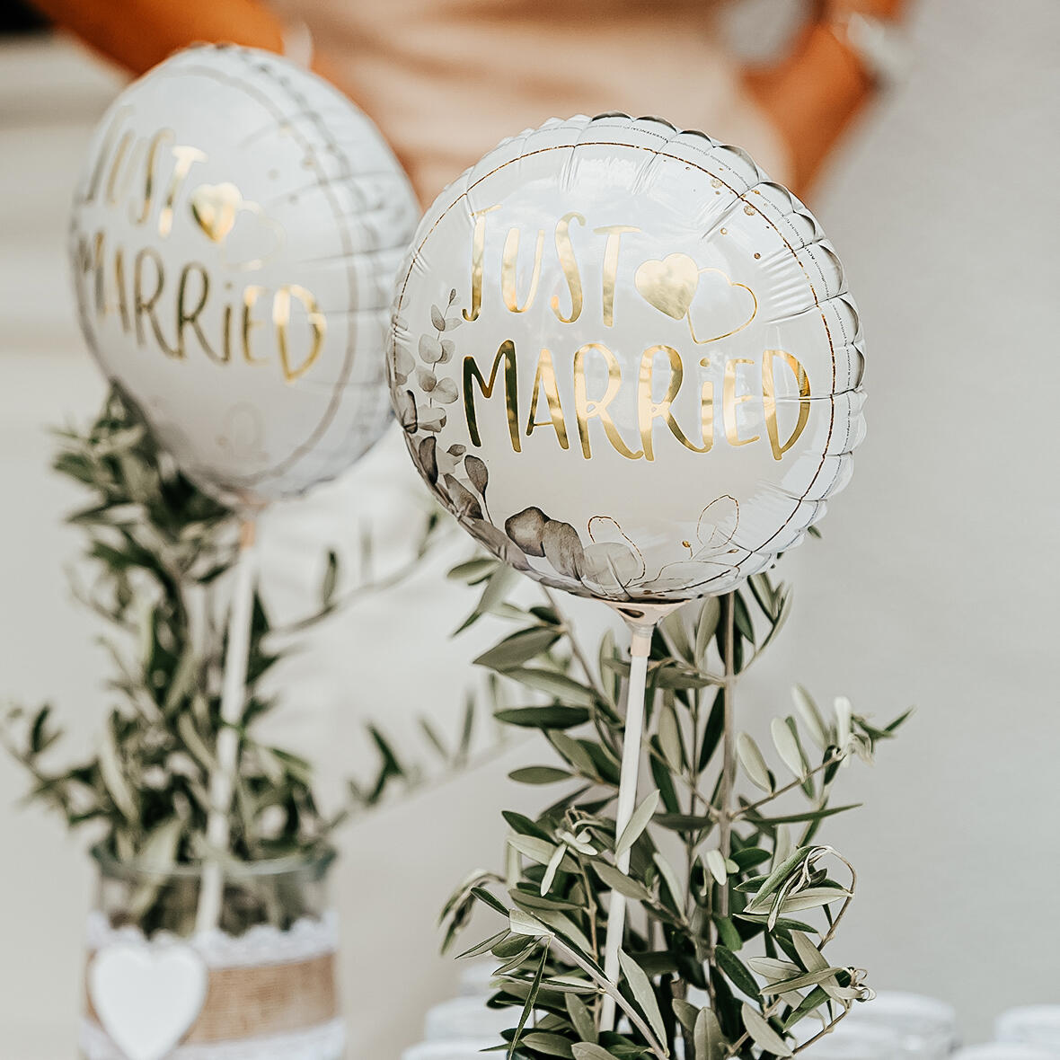 Just Married Luftballons